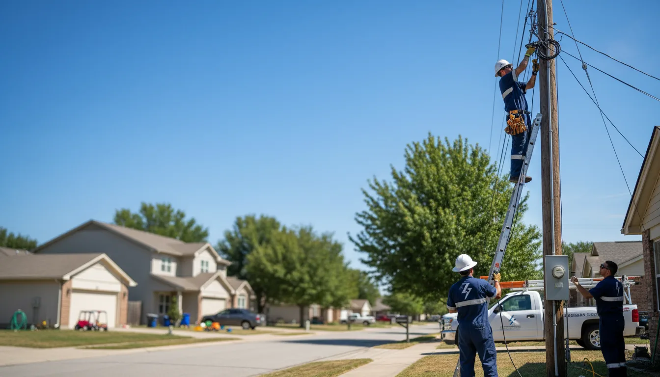Residential electrician providing installation services in Bremen, IN